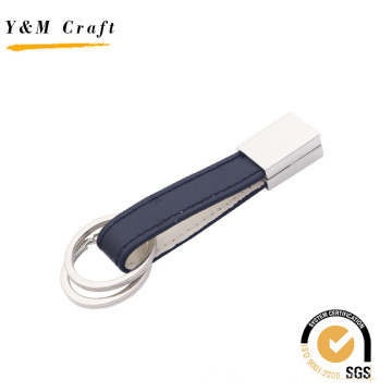 Promotion Leather Keychain with Metal Key Holder as Gift